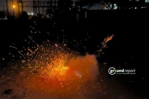 Firecrackers and air pollution