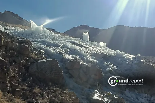 Leh, Ladakh: In Water-Crisis, Artificial Glaciers Help Villages in Irrigation