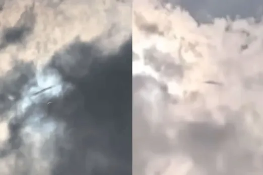 Viral Video: UFO disappears into clouds during total solar eclipse