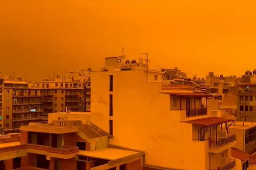 Athens look like a colony on Mars, due to Sahara dust