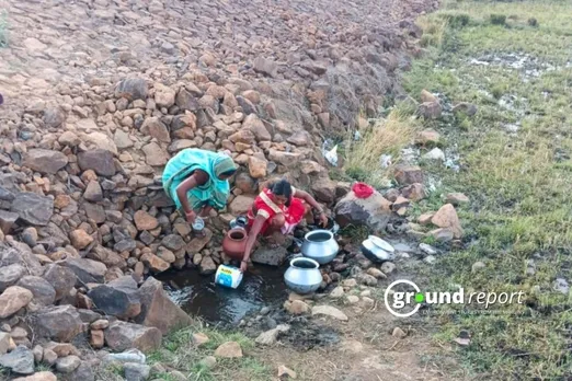 Kharghahna village of Bajag block in the Dindori district Water Scarcity