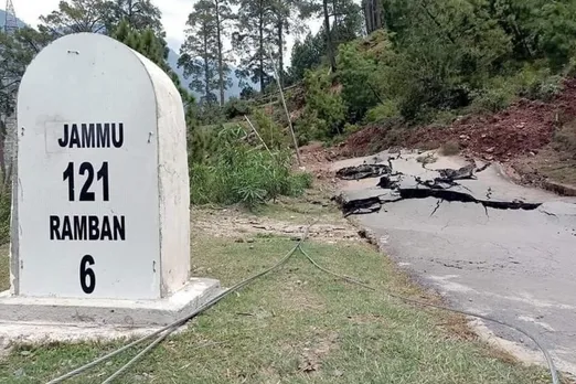 Sinking of Ramban-Gool road