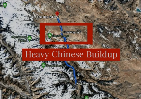 Chinese army deployed in large numbers at Depsang plains
