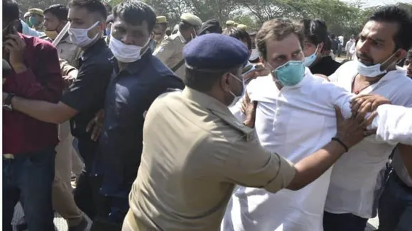 Hathras gang rape case : Rahul-Priyanka taken into custody