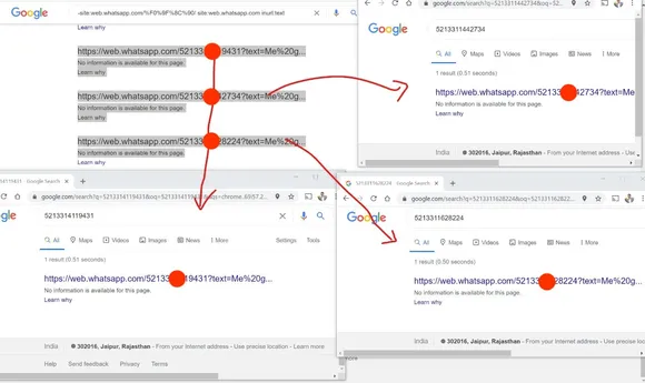 Whatsapp Web users' data leaked?  Mobile number visible in Google search
