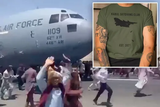 T-shirts of Afghans falling from US plane being sold online