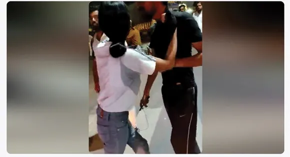 Video of girl beating young man in Lucknow goes viral