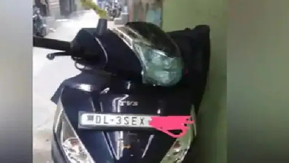 Why SEX is written on some of the two-wheeler's number plate in Delhi?