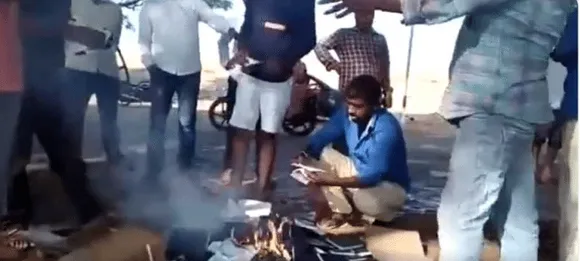 Holy books of christians burnt in Karnataka by Right wing groups