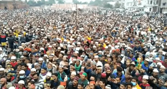 Bareilly: Thousands of Muslims protest against Haridwar Hate Speech
