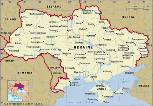 How did Ukraine as a separate country come into existence?