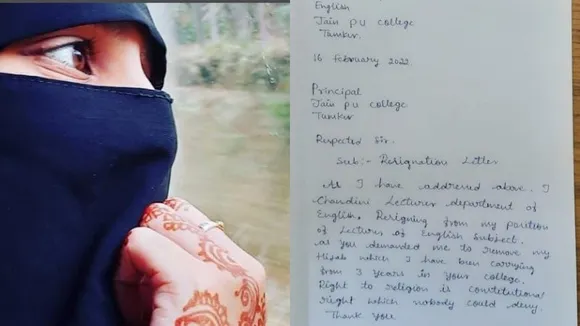 Jain PU College lecturer resigns after being asked to remove Hijab
