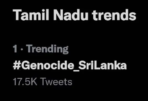 Why is 'Genocide Sri Lanka' trending?