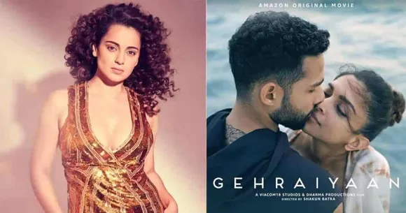 Kangana calls Deepika Padukone's Gehraiyaan Adult Film