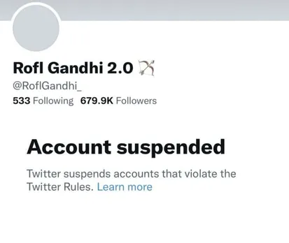 ‘Rofl Gandhi’ Popular Parody Twitter account of Rahul Gandhi suspended