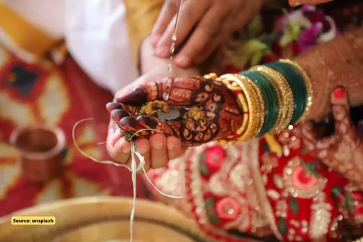 Tradition in Gujarat where Bride first marry a sister of the groom