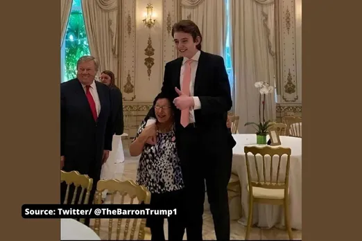 Why everyone is making fun of Barron Trump's height on twitter?