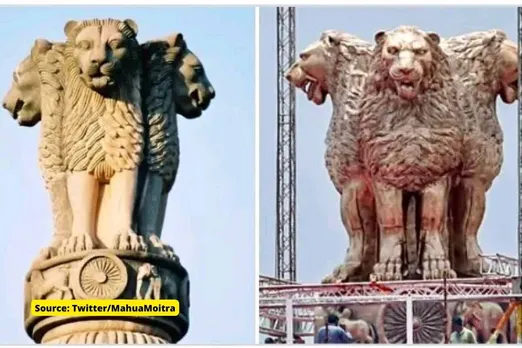 Lion gets ‘Rowdy’: BJP re-imagining Ashok stambh