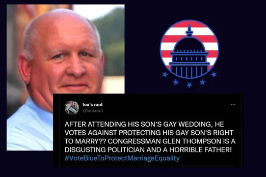 Hypocrite Glenn Thompson joins gay son's wedding after voting against the same-sex marriage bill