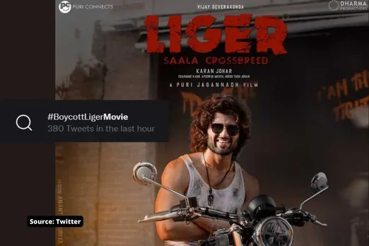 Which Vijay's remark started '#boycottLiger' trend?