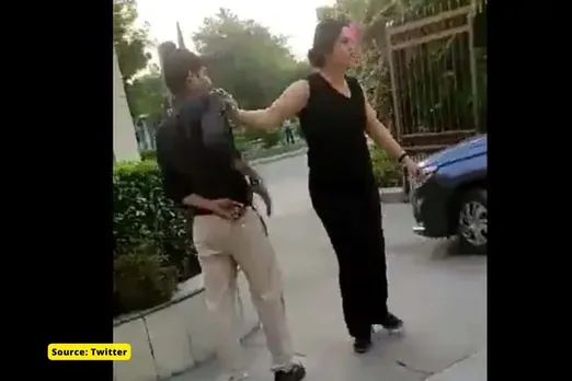 Viral video of woman abusing guard, what is the matter