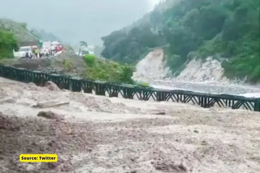 Uttarakhand Rains:  Bridge connecting Thal-Munsiyari damaged