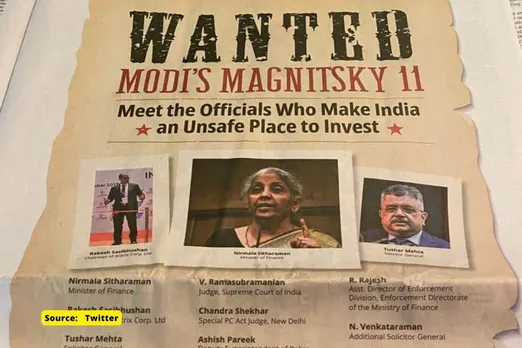 What is ‘Modi’s Magnistsky 11’ advertisement in Wall street journal controversy?