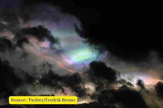 Nacreous clouds seen in skies over Norway