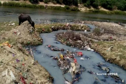 Pollution deteriorates the state of Ramayana's Sai River