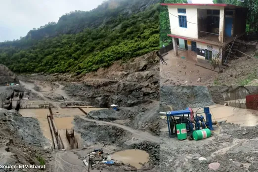 Heavy rains, damage farms and hydro projects in Himachal Pradesh
