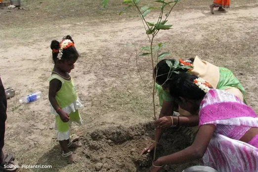 Piplantri village celebrates birth of girl child by planting 111 saplings