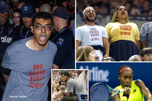 Who is climate activist Sayak Mukhopadhyay disrupted the US Open?