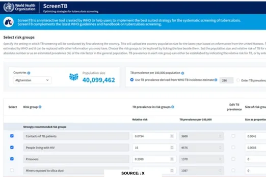 WHO releases ScreenTB web-based tool for TB treatment