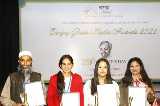 Sanjoy Ghosh Media Award winners honoured on Charkha's 29th foundation day