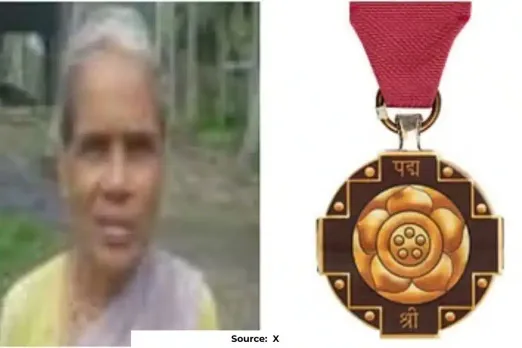 Who is K Chellammal received Padma Shri Award for organic farming?