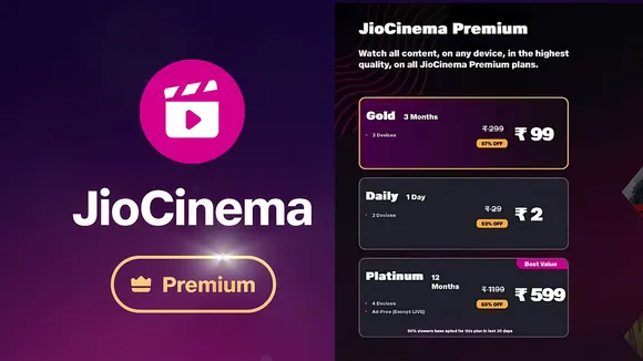 JioCinema Premium Package: Starts at Just Rs 29
