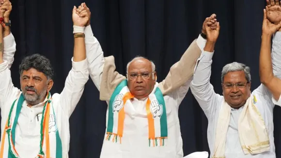 DK ShivKumar Mallikarjun Kharge Siddharamaiya