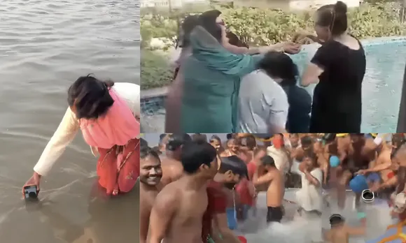 Devotees found unique ways to experience Maha Kumbh