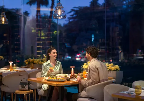 Couple dining at Tamra