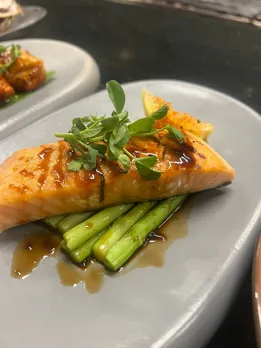 Teriyaki grill salmon 1