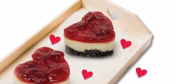 Puratos India Valentine's Day Recipe - Cherry Cheesecake and Valentine's Delight