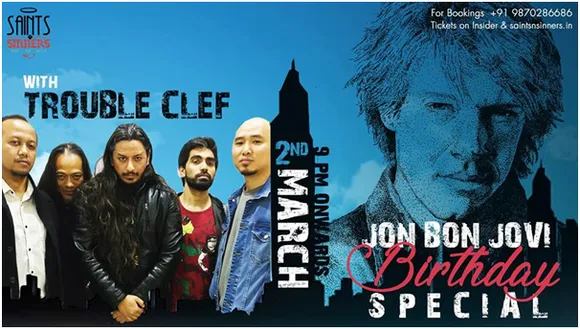 Bon Jovi Birthday Special with Trouble Clef at Saints N Sinners