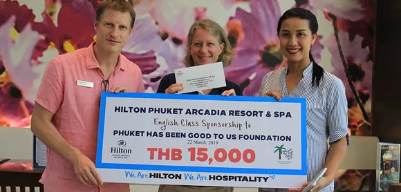 Hilton Phuket Continues to Sponsor English Lessons for students in Kamala, Phuket