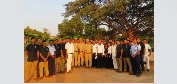 Fire training organized at Novotel hotels & resorts Goa along with the Fire service department, Pilerne