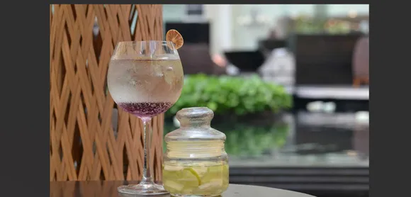 Lavender vodka Spritzer ( easter cocktail ) at Hotel Sahara Star