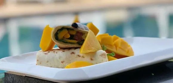 Healthy Mango Recipes - Mango Wrap Pastry Chef, Waqar Ahmed, Hilton Bangalore Embassy GolfLinks