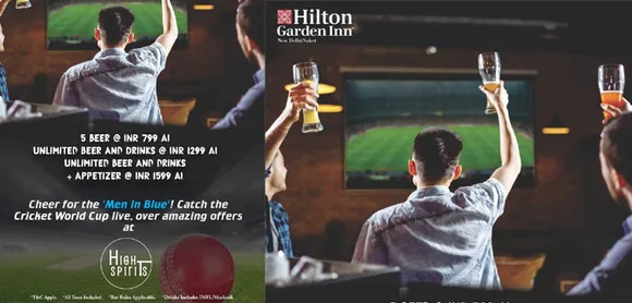 Cheer for the Men in Blue at Hilton Garden Inn New Delhi-Saket