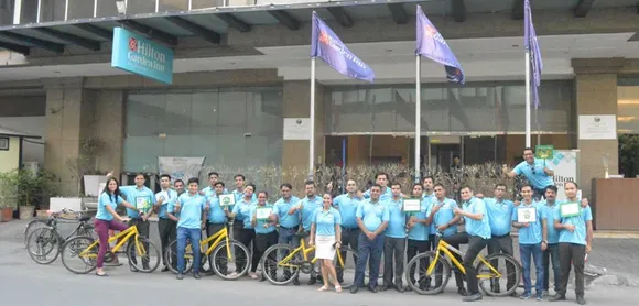 Hilton Garden Inn, New Delhi/Saket celebrates “100 years of Hospitality” with a Cyclothon