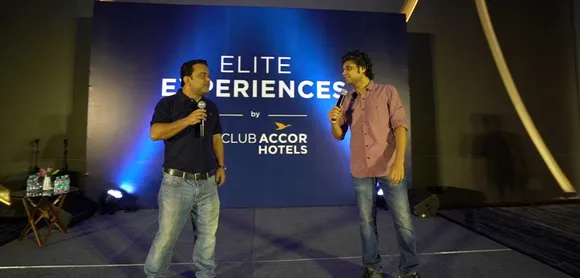 Le Club AccorHotels members laugh out loud with Rahul Subramanian and Kumar Varun at the recent Elite Experience