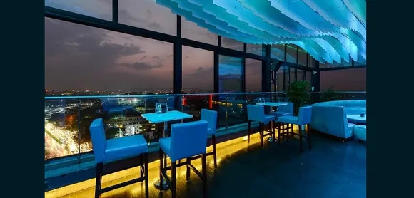 Experience an Exquisite Nightlife with a sweeping view of the city at Evviva Sky Lounge!